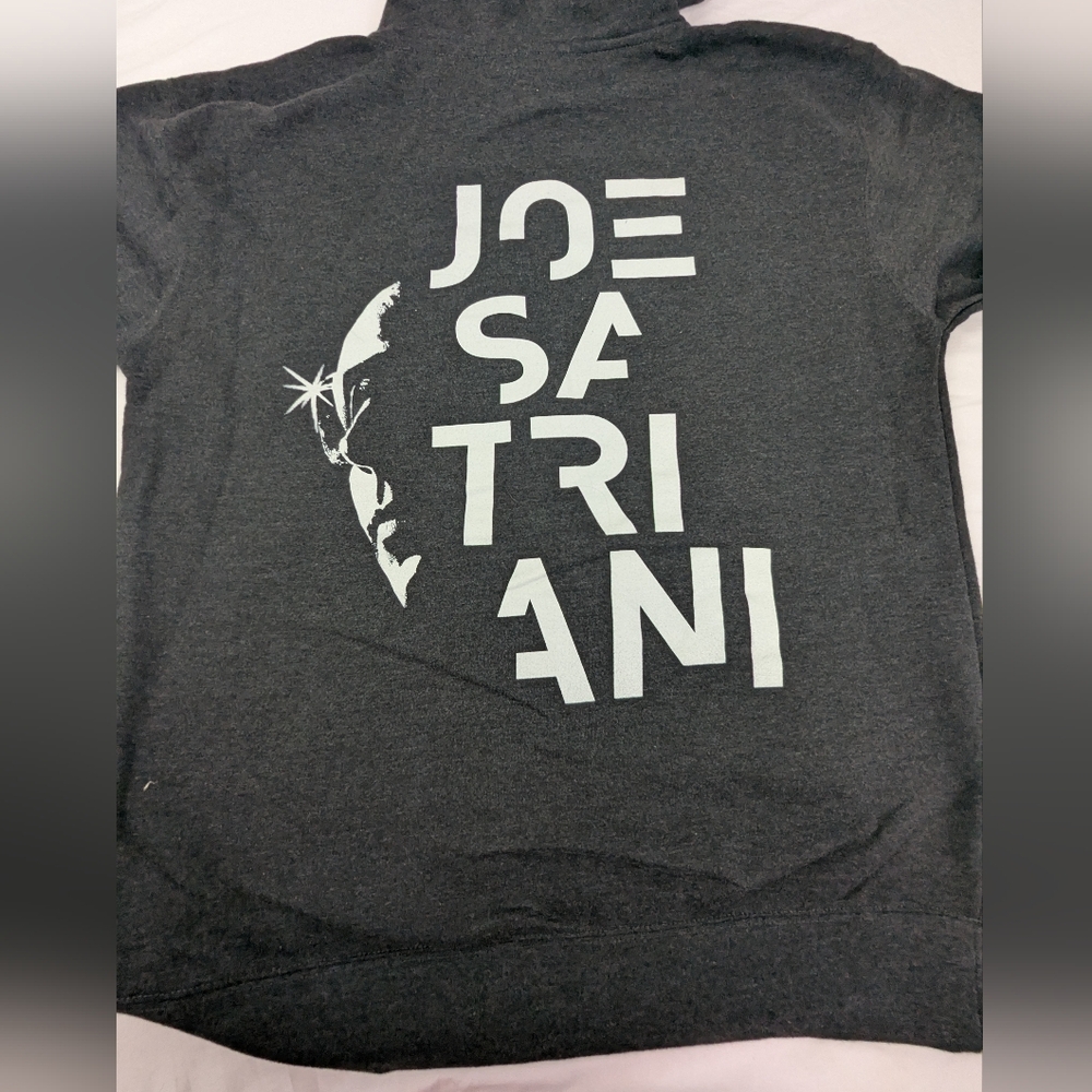 Joe Satriani Surfing To Shockwave 2016 Vintage Concert Merch Black Hoodie XL